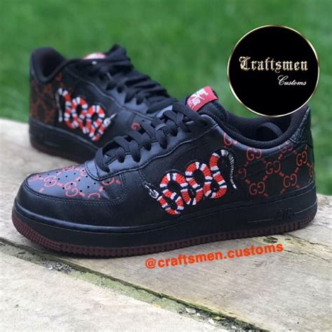 gucci snake air force 1